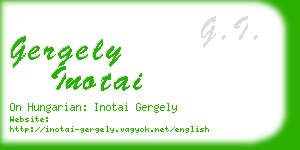 gergely inotai business card
